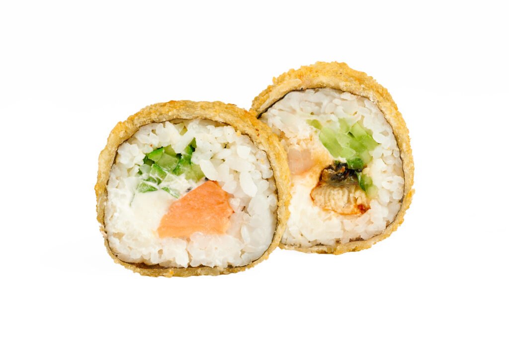 47. SAKE MANGO 4 vnt. HOTROLL EEL 4 vnt.